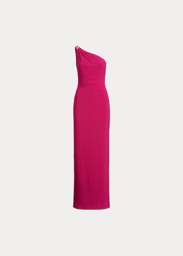 Women's Ralph Lauren Jersey One-Shoulder Gowns | 624905LQS